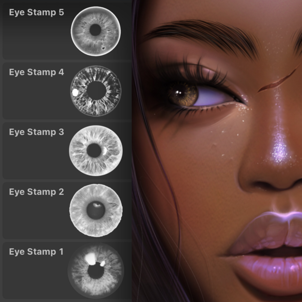 Eye Stamps for Procreate