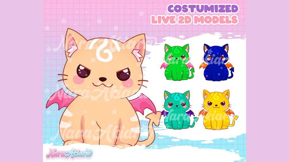 Live2d Cat Pet Fantasy Vtuber