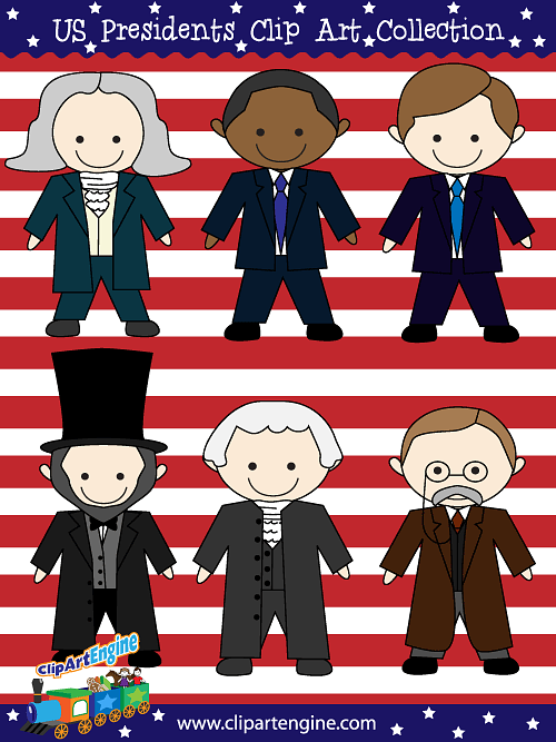 U.S. Presidents Clip Art Collection
