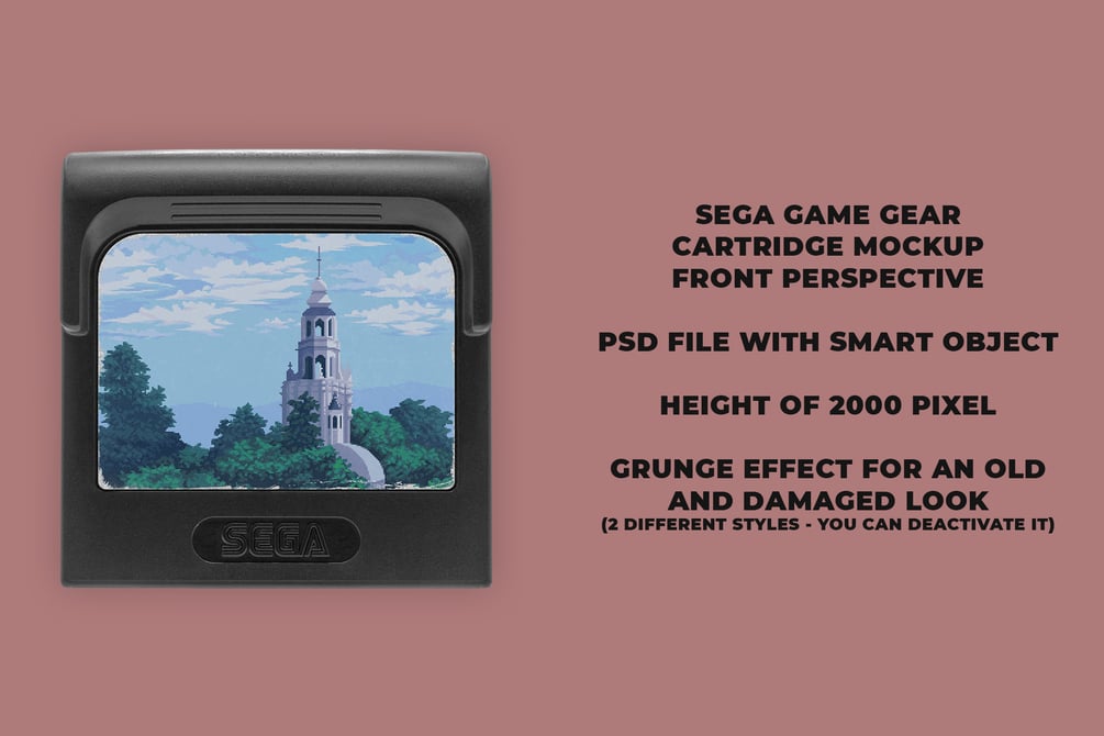 Sega Game Gear Cartridge Mockup