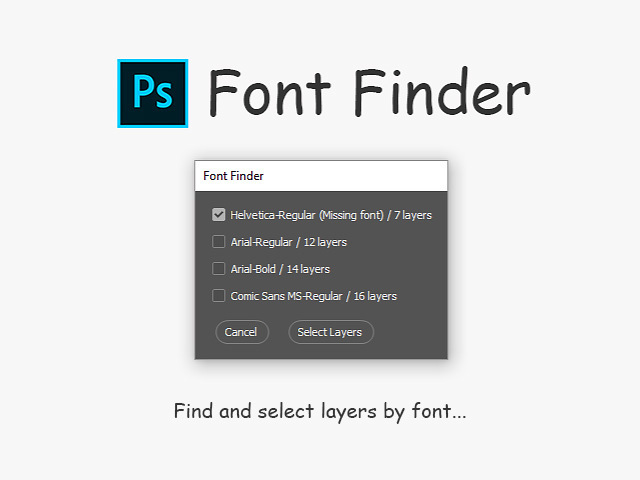 Font Finder For Photoshop