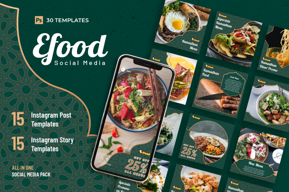 Efood Instagram Post Story Template