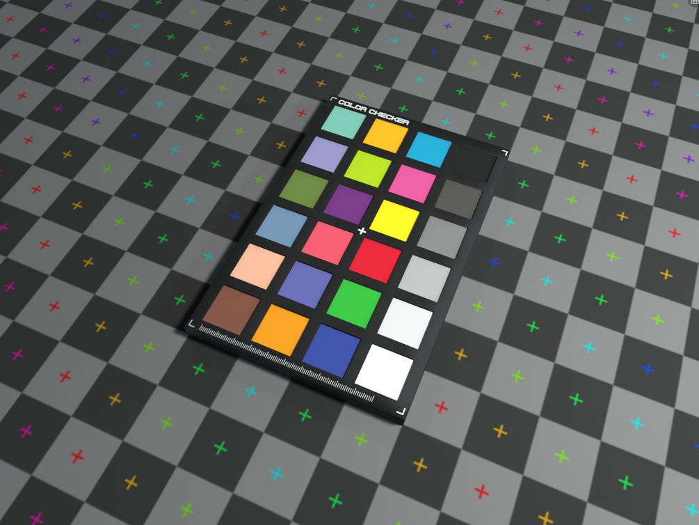 Color checker blender 
