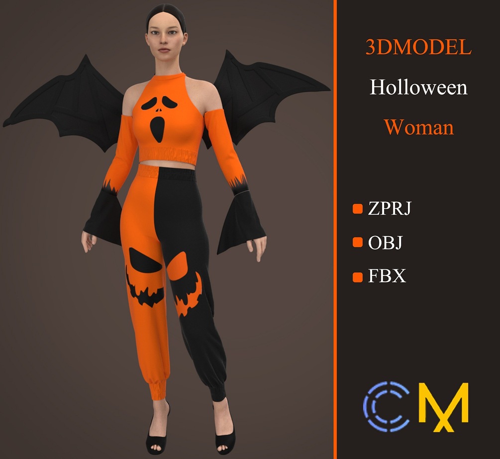 Dress Halloween Women Marvelous Designer And Clo3d