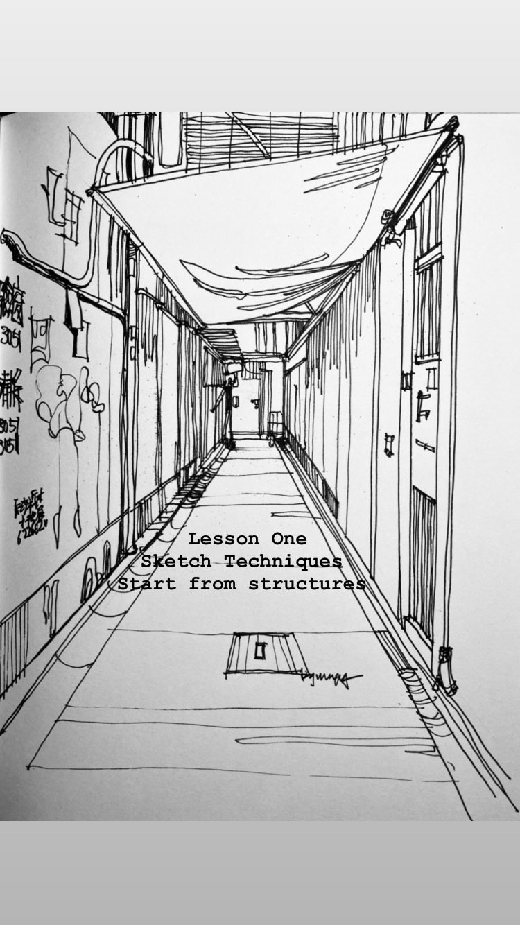 Sketch to Drawing Technique Tutorials _Lesson One Sketch Technique