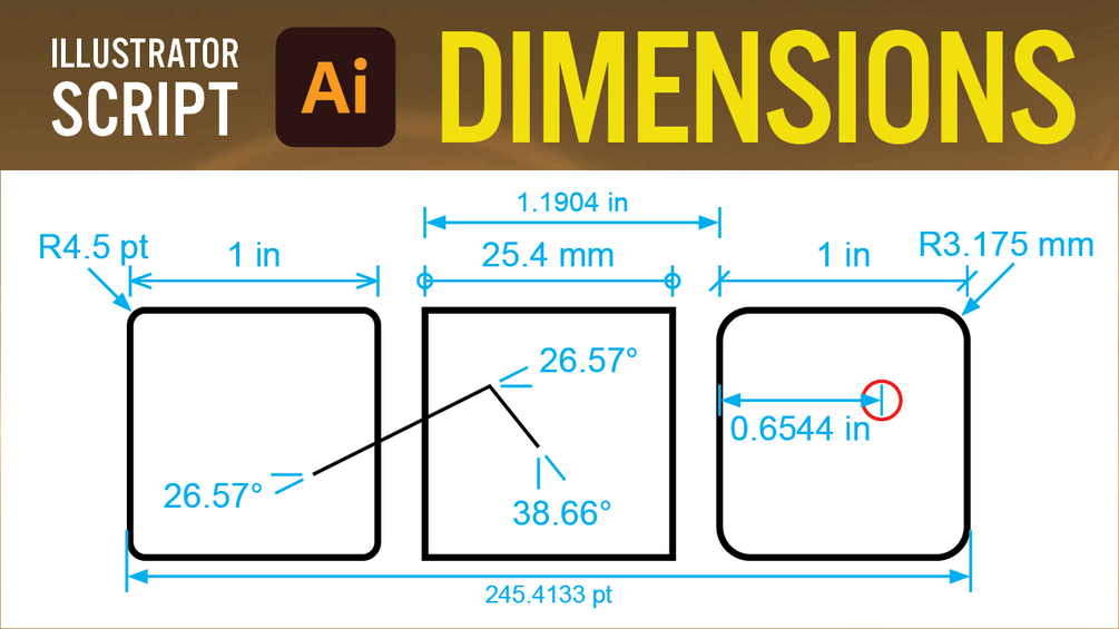 dimensions script for adobe illustrator free download