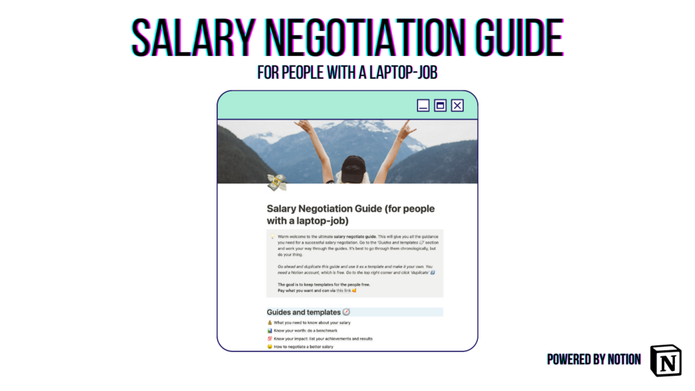 Salary Negotiation Guide 💸 (for people with a laptopjob)