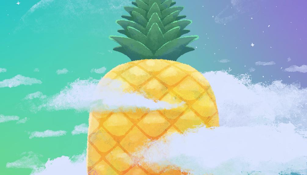 Pineapple Skies - Wallpaper