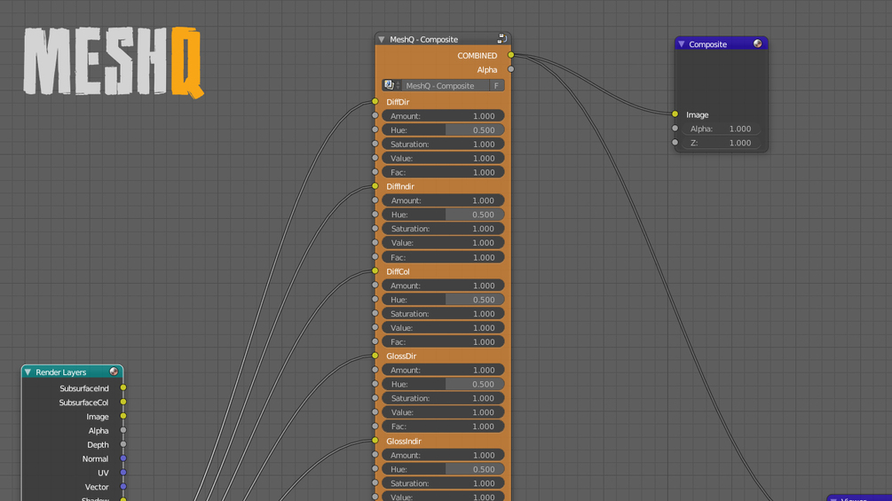MeshQ Blender Compositing Node Group