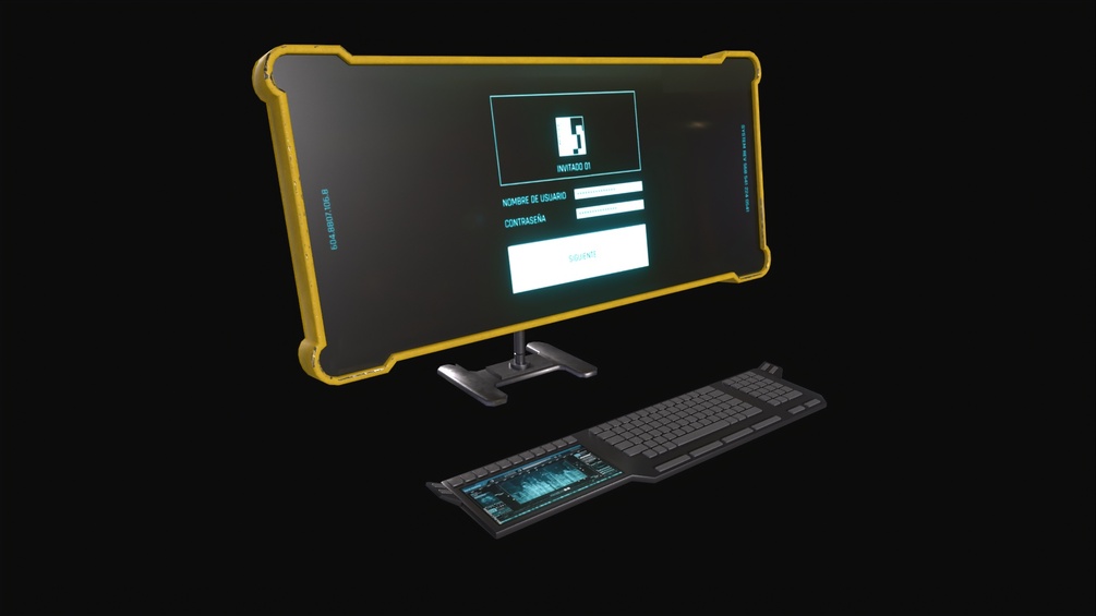 Monitor Cyberpunk + Keyboard for vrchat