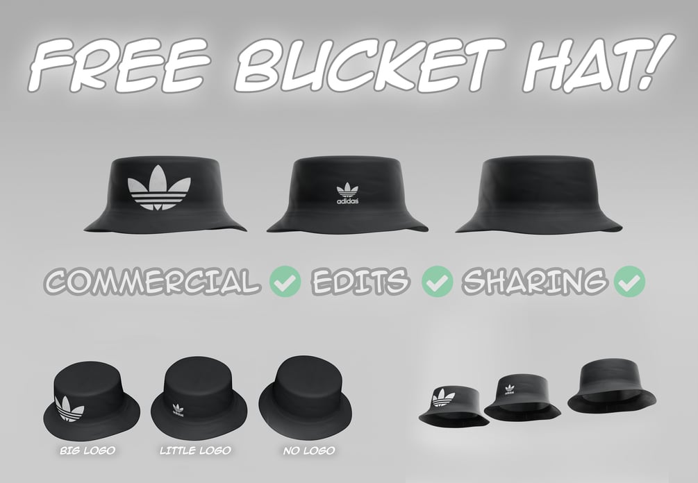 FREE Bucket Hat [VRChat / Accessory]