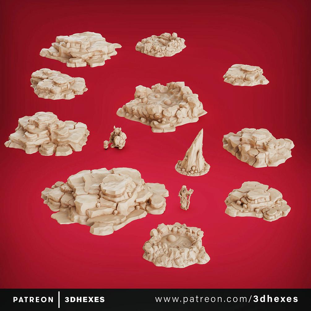 Lands of Fire Terrain Set