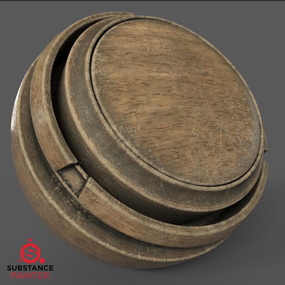 Substance Painter - Old Wood Smart Material