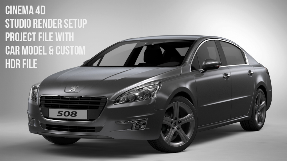 Car Rendering Project File For Cinema 4D
