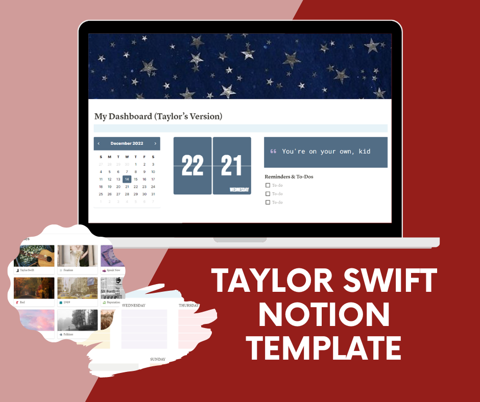 Taylor Swift Notion Template