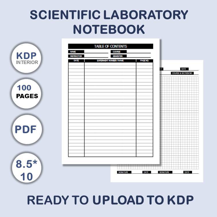 Scientific Laboratory Notebook for kdp
