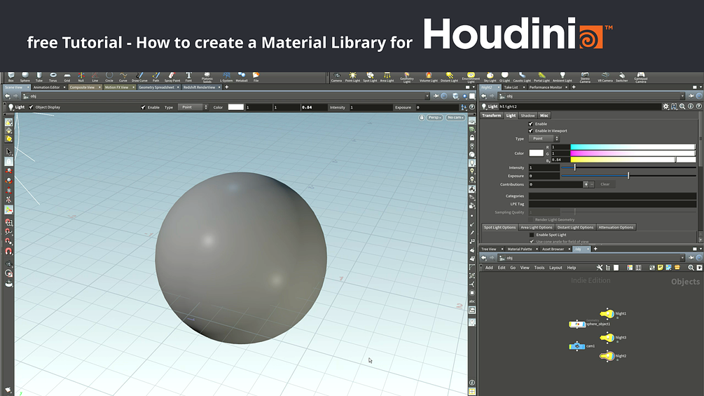 free Houdini Tutorial How to create a Material Library