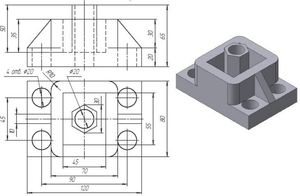 Collection of engineering drawings