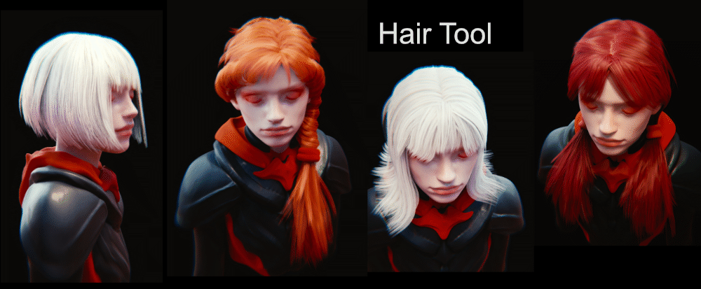 Hair Tool 2.24 for Blender 2.83-2.91[Plugins]