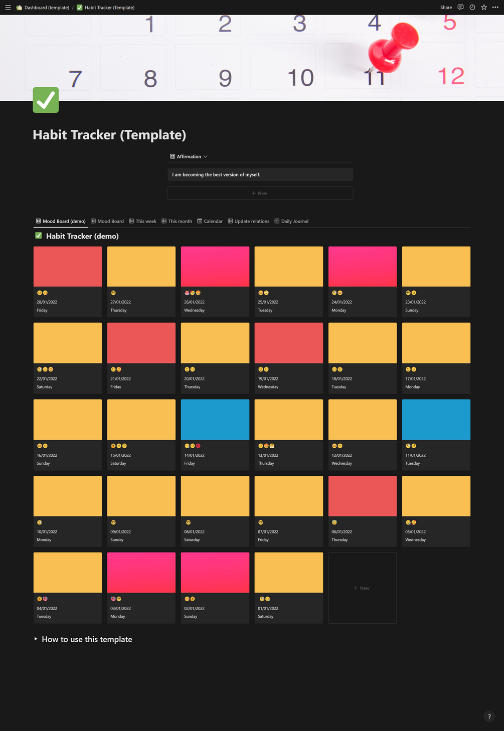 Fabulous Daily Habit Tracker Website