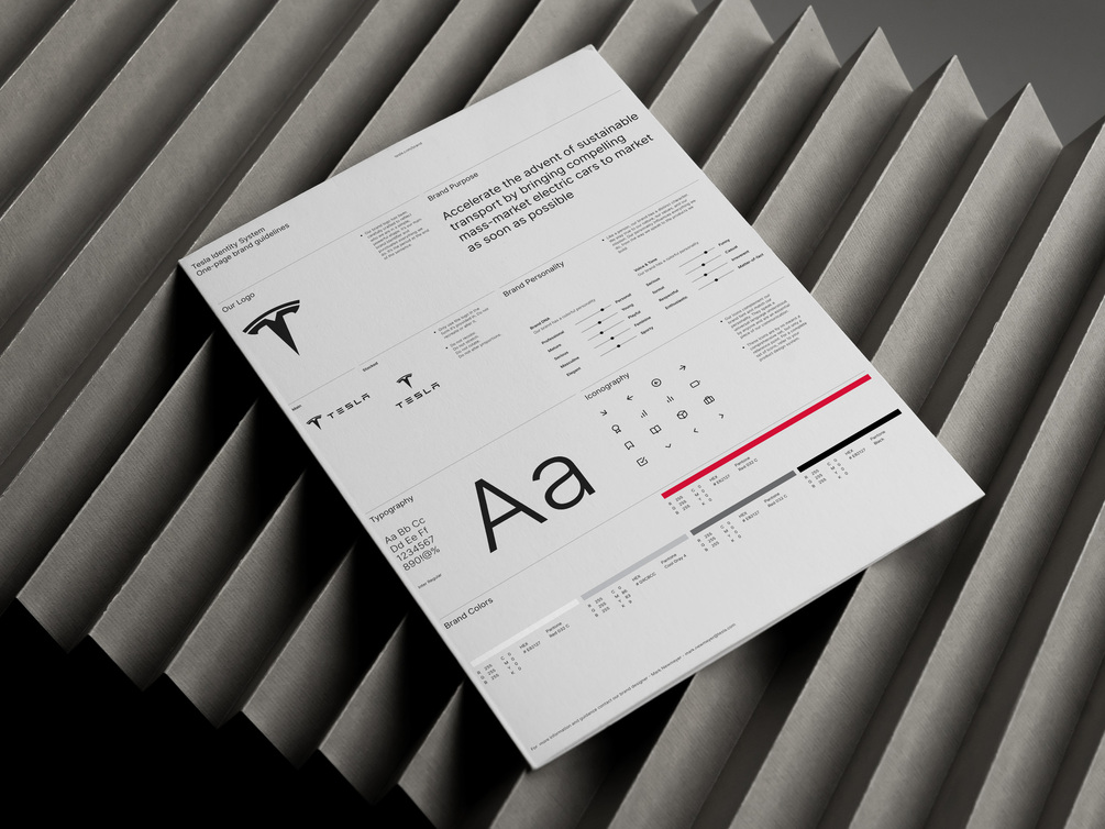 One page Brand Guidelines Made In Figma