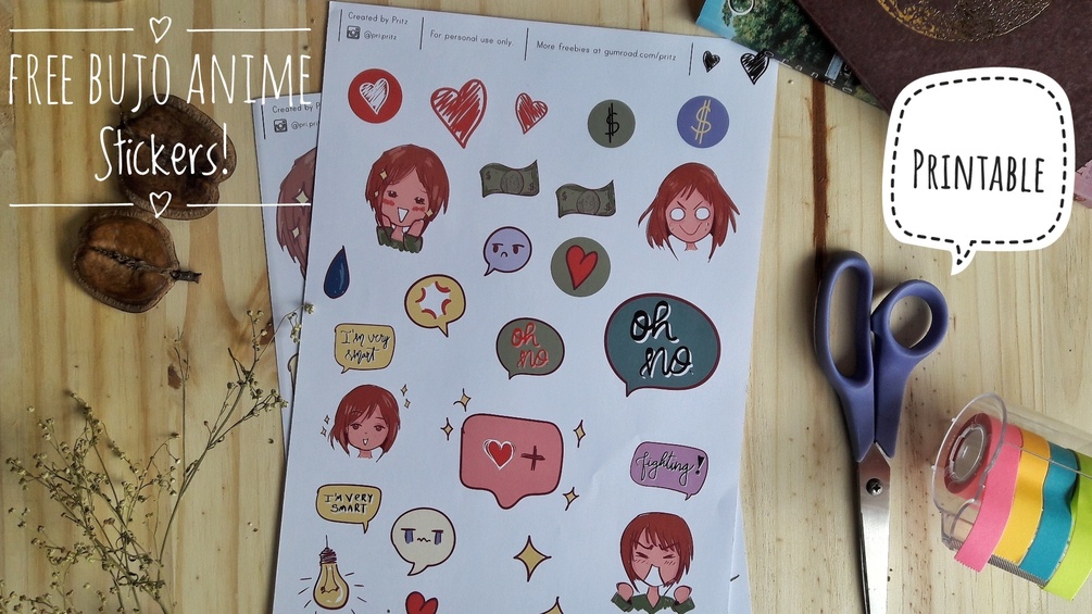 printable anime stickers