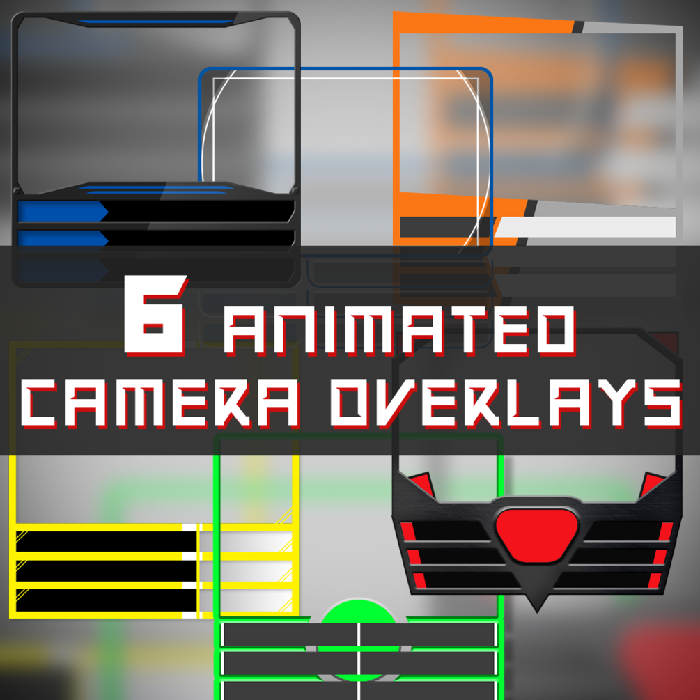 6 Animated Camera Overlays Obs Studio Streamlabs Obs