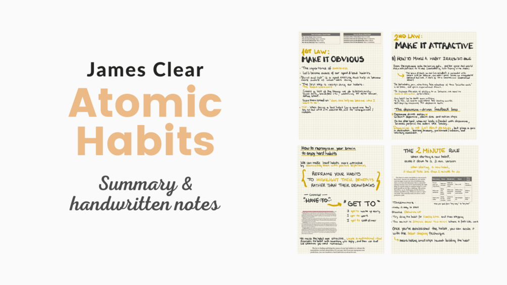 Atomic Habits Summary & Handwritten notes
