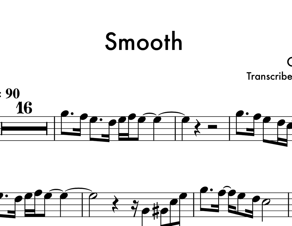 Candy Dulfer Smooth Alto Sax Transcription