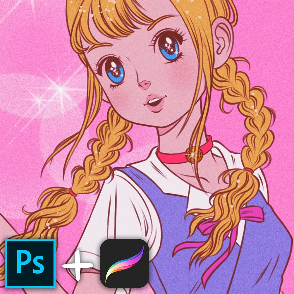 Vintage Cartoon Brush Set for and Procreate