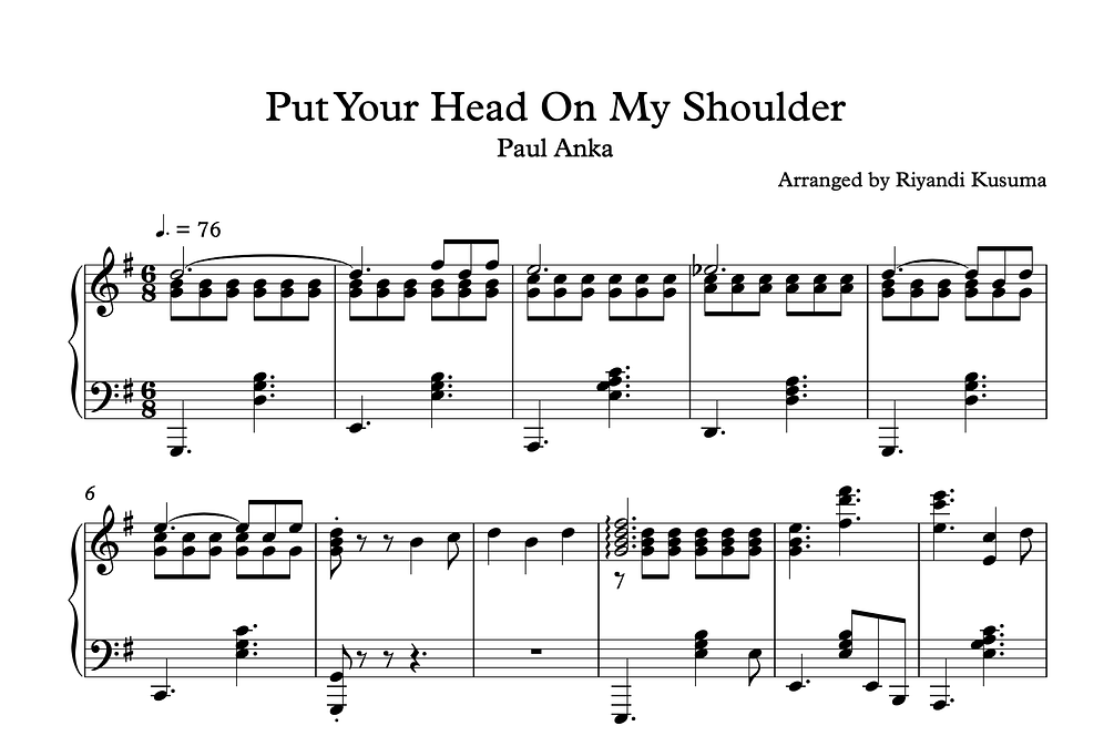 put-your-head-on-my-shoulder-sheet-music