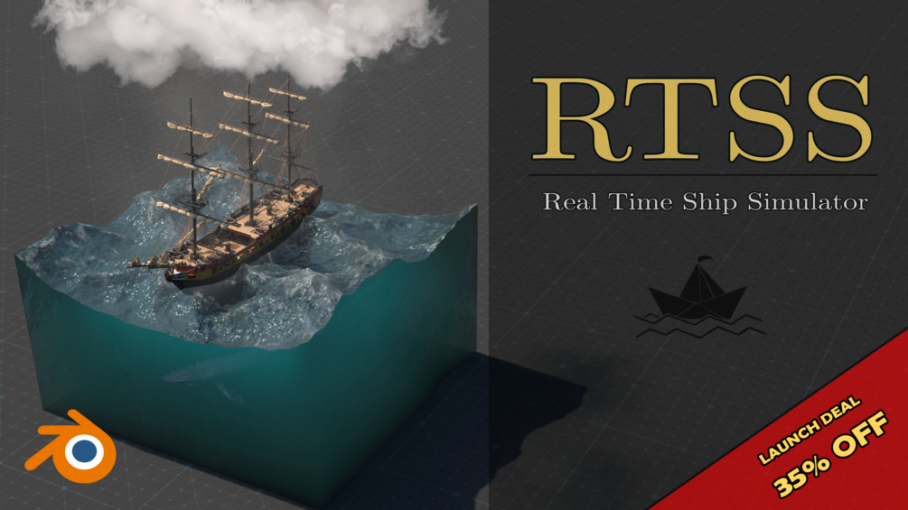 Real Time Ship Simulator for Blender RTSS AddOn
