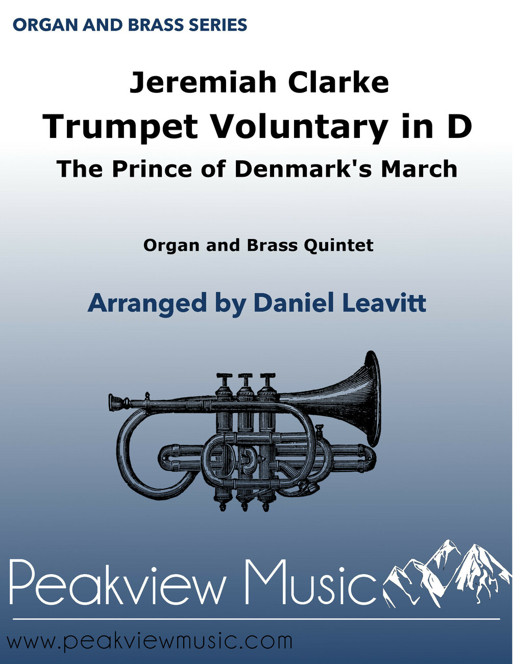 Trumpet Voluntary in D Major by Jeremiah Clarke arranged for Organ and