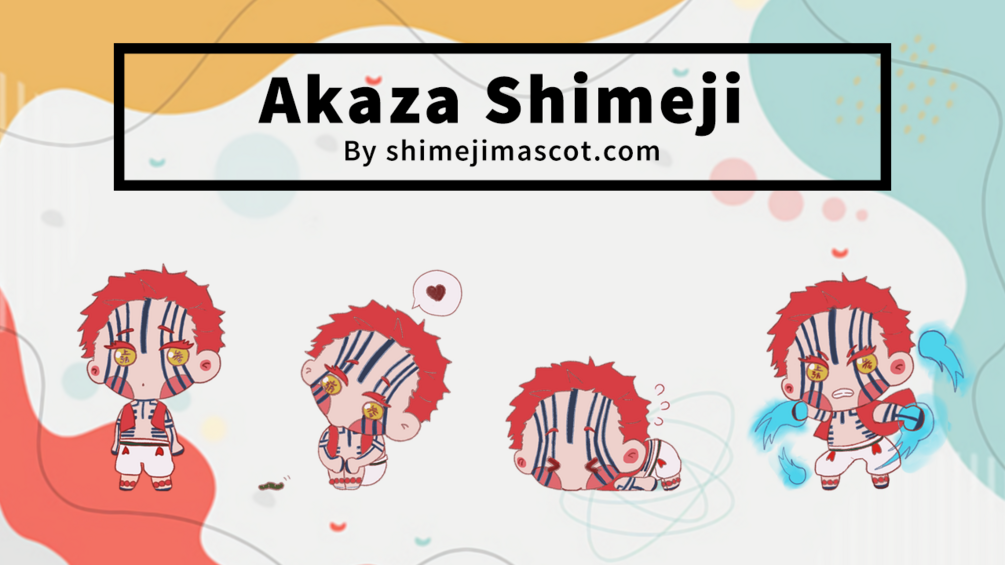 Akaza in Kimetsu no Yaiba (Demon Slayer) shimeji mascot