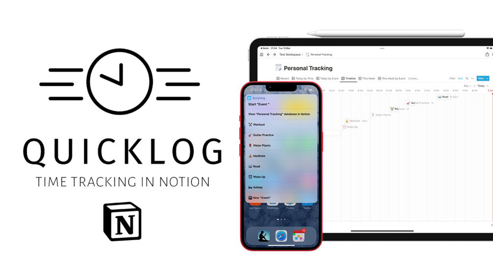QuickLog Time Tracking in Notion