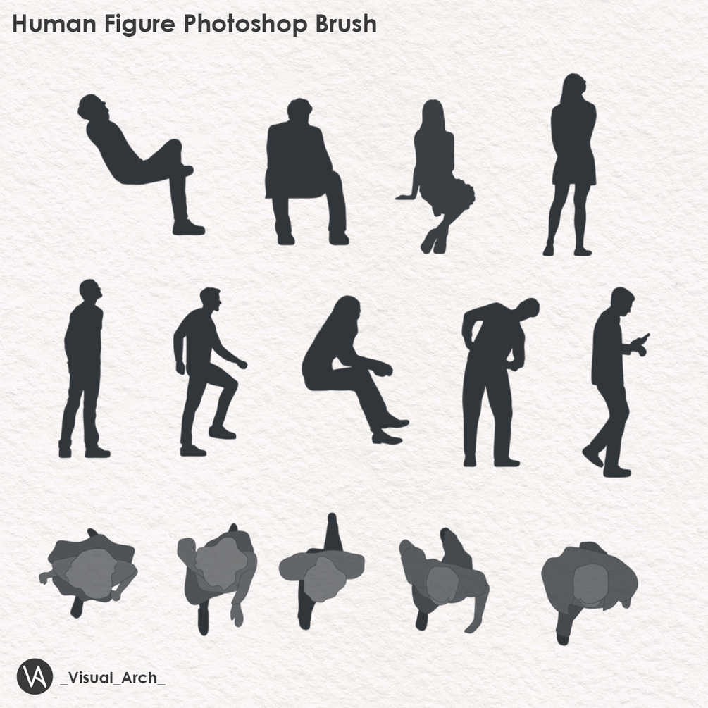 Human Figure Photoshop Brushes