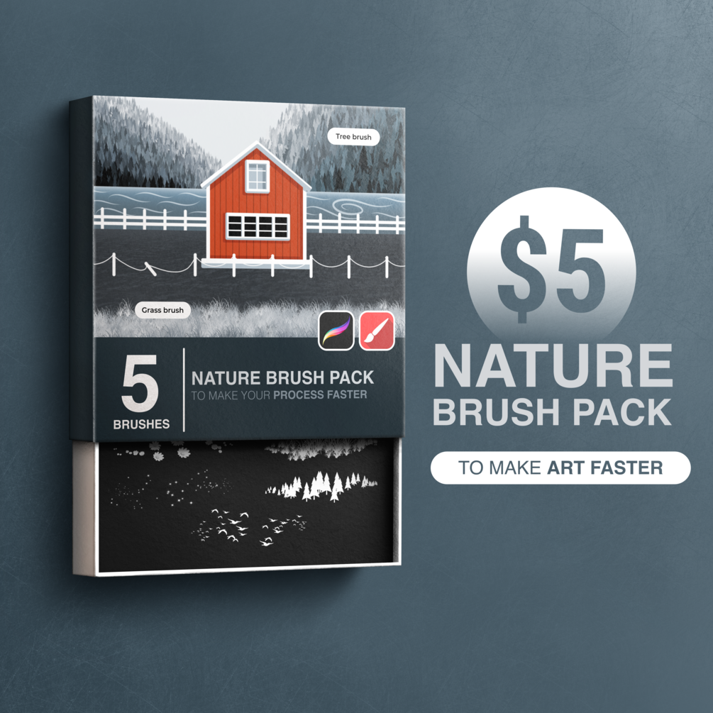 Nature Brush pack for Procreate and Infinite Painter