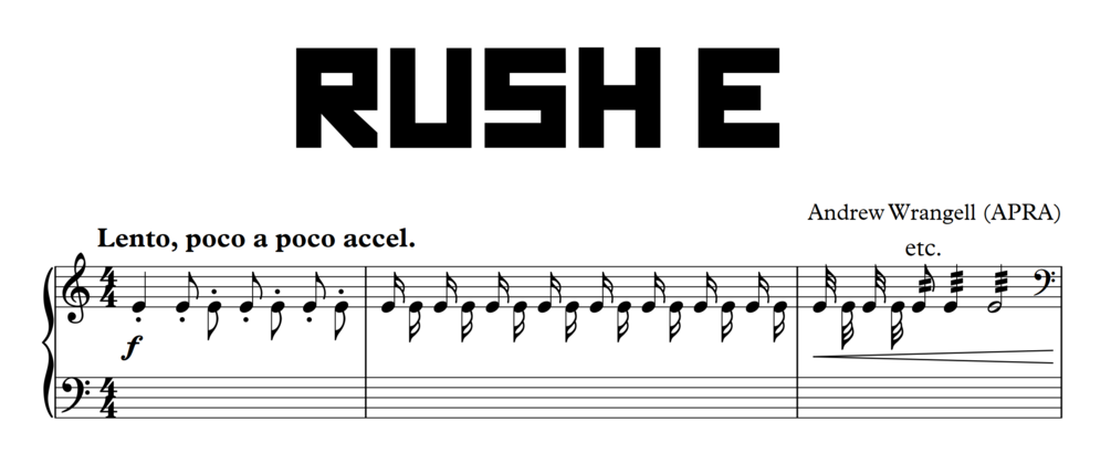 Rush E Pdf Midi And Mp3