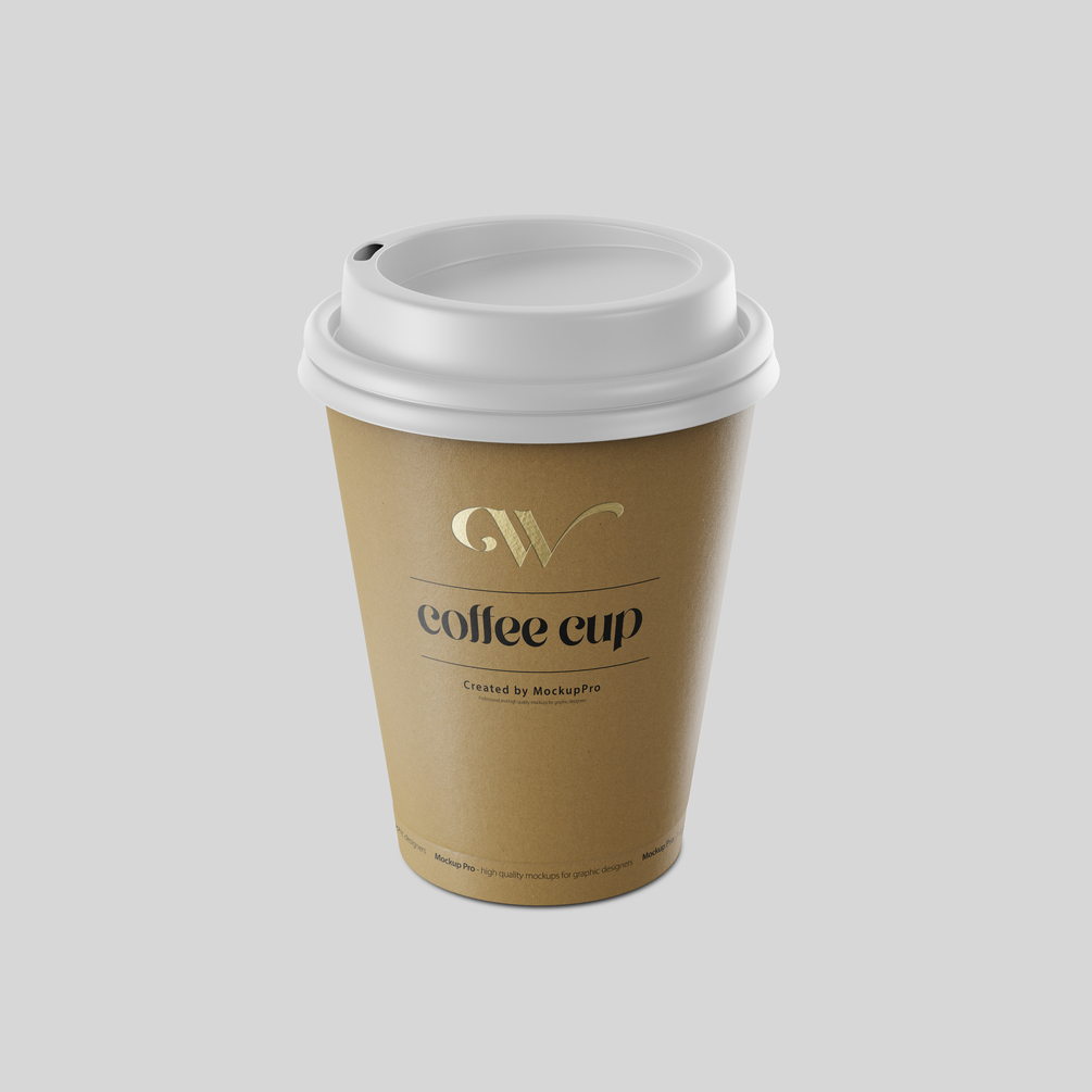 Paper cup mockup - PSD