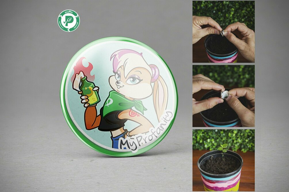 MyProfanity Eco Badge x2