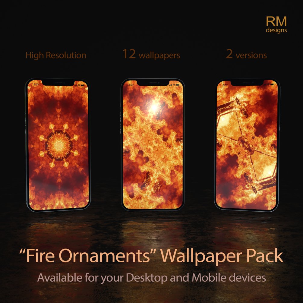 Fire Ornaments wallpaper pack