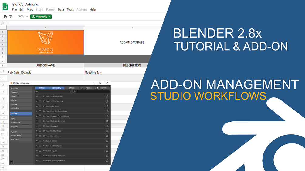 Blender Studio Workflows Guide & Addon