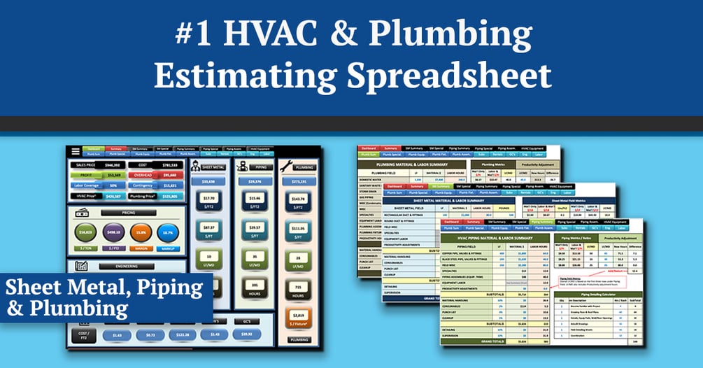 Commercial Estimating Spreadsheet (HVAC & Plumbing)