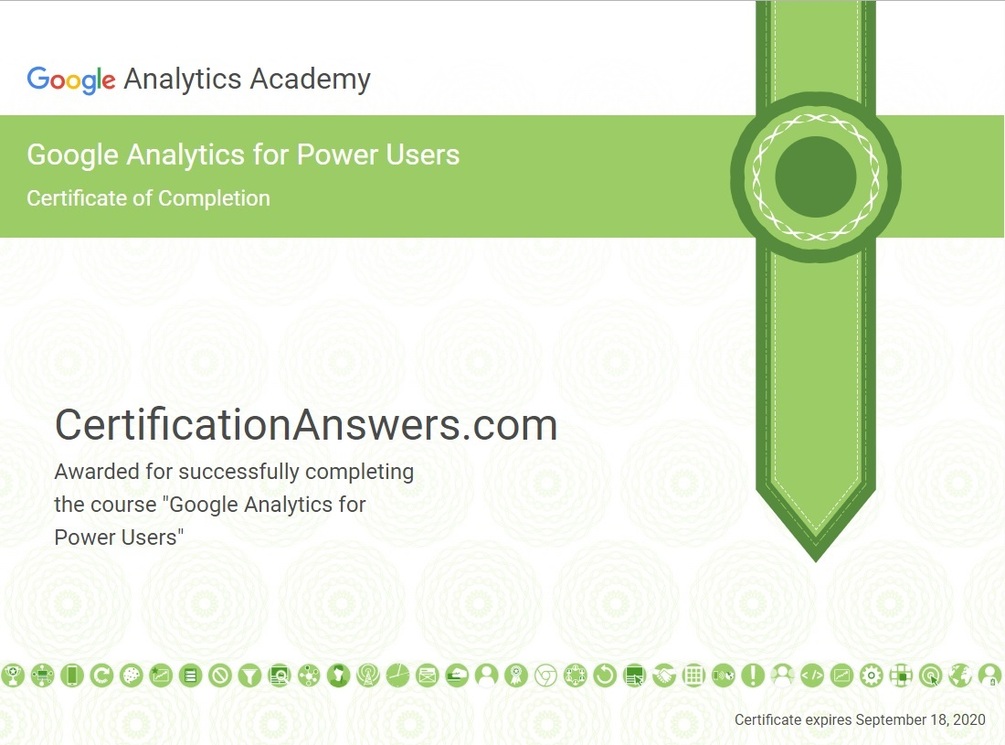 Google Analytics for Power Users Exam Answers