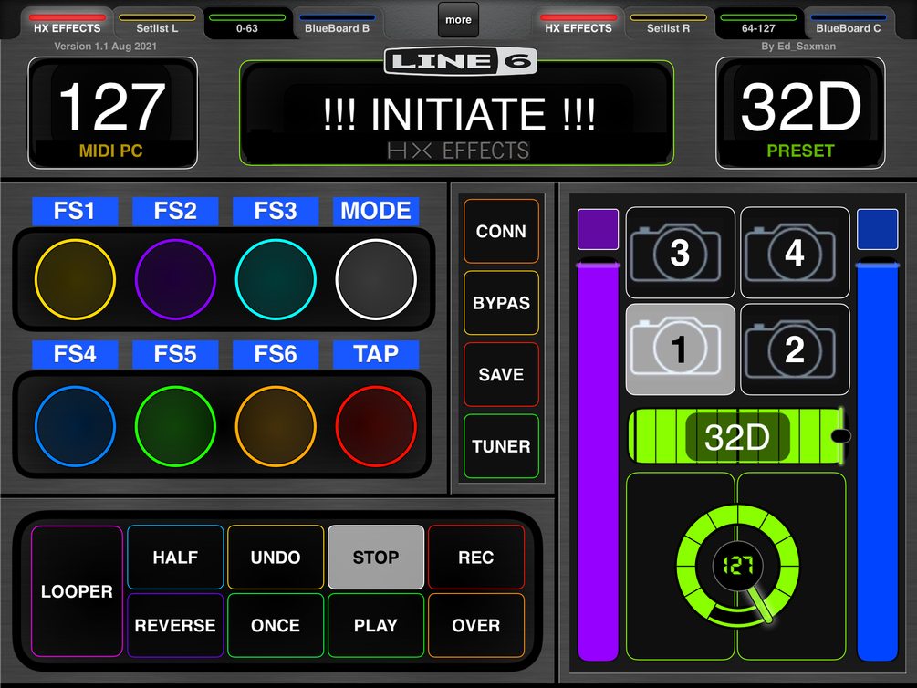 HX EFFECTS Wireless MIDI Controller (iPad) V1.1 [Aug 2021 Updated]