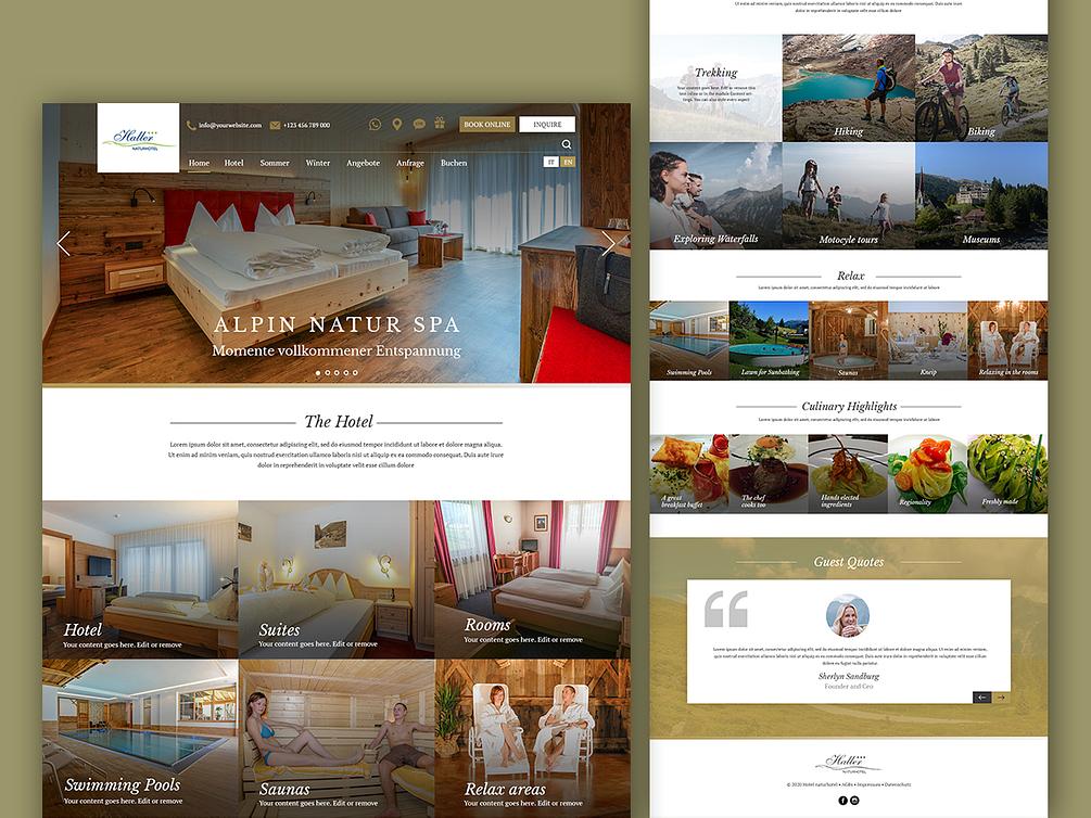 Luxury Hotel Landing Page Template