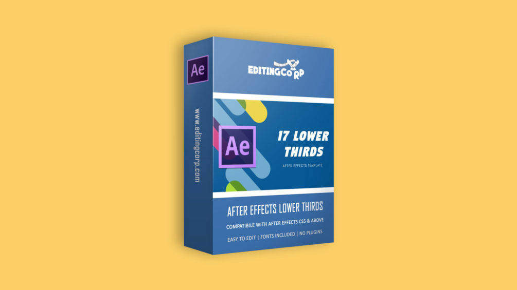 17 Free Modern Elegant Lower Thirds After Effects Template