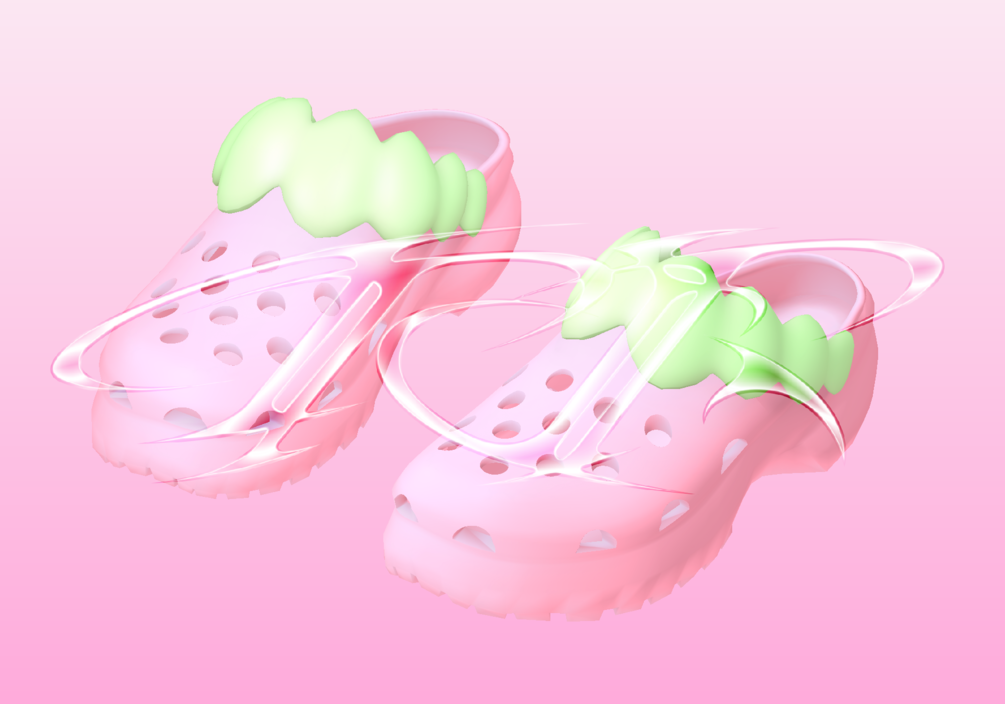 strawberry crocs COMMERCIAL USE