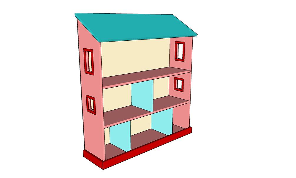 Dollhouse Bookcase plans