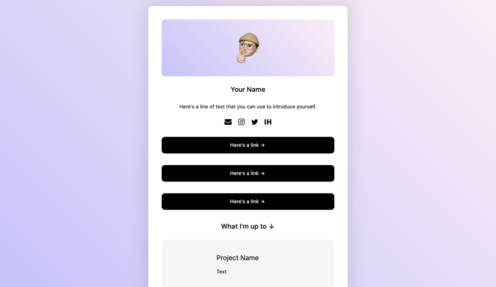 cardboarrd-link-in-bio-carrd-template